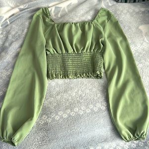 Ruched Shirred blouse size:S